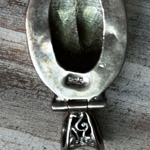 Prasiolite pendant sterling silver - Picture 3 of 4